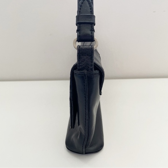 Vintage retro y2k baguette bag purse shoulder bag faux leather 90s rectangle - Picture 9 of 15